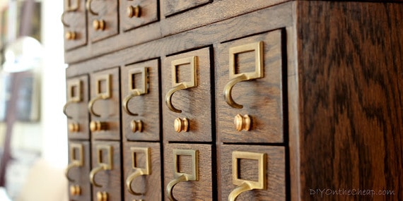 library index card cabinets