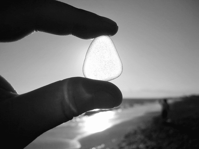 sea glass.
