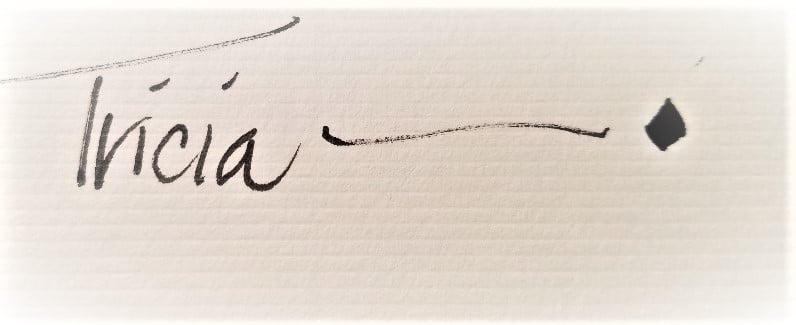 tricia handwritten signature